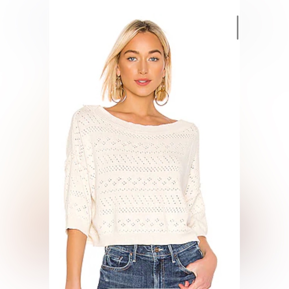 New Free People Cropped Pullover sweater Large